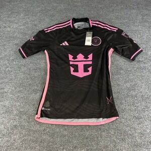 Adidas Lionel Messi 10 Inter Miami CF Jersey Mens Small Black Pink Soccer NWT